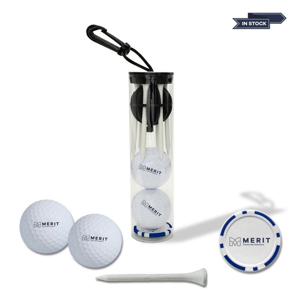 Merit CaddyCap Golf Ball & Golf Tee Holder with Poker Chip Tube
