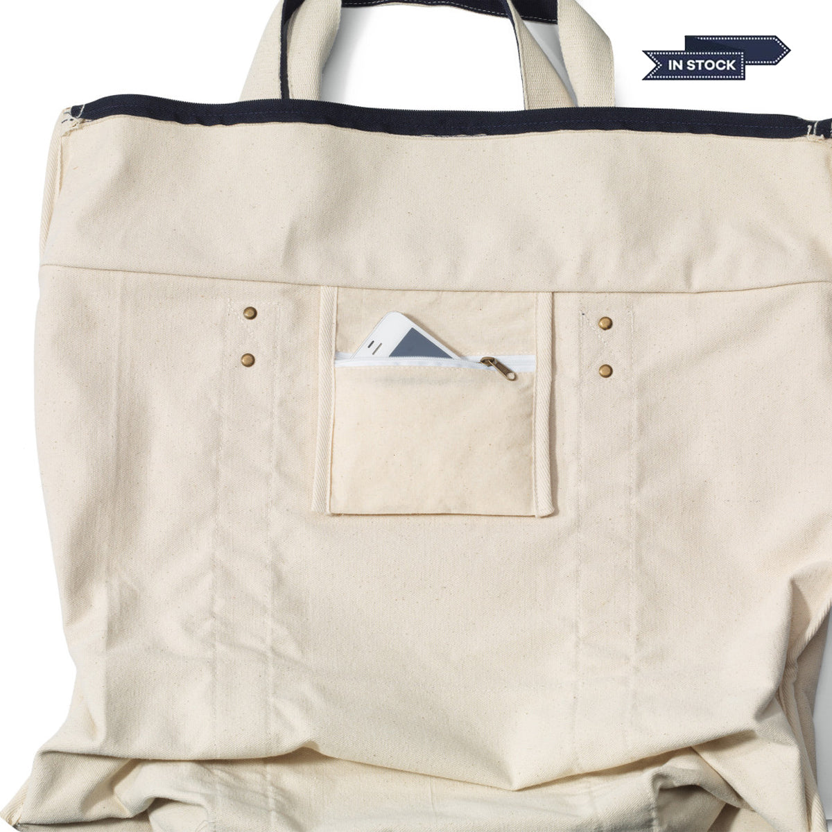 Merit Seaside Zippered Cotton Tote
