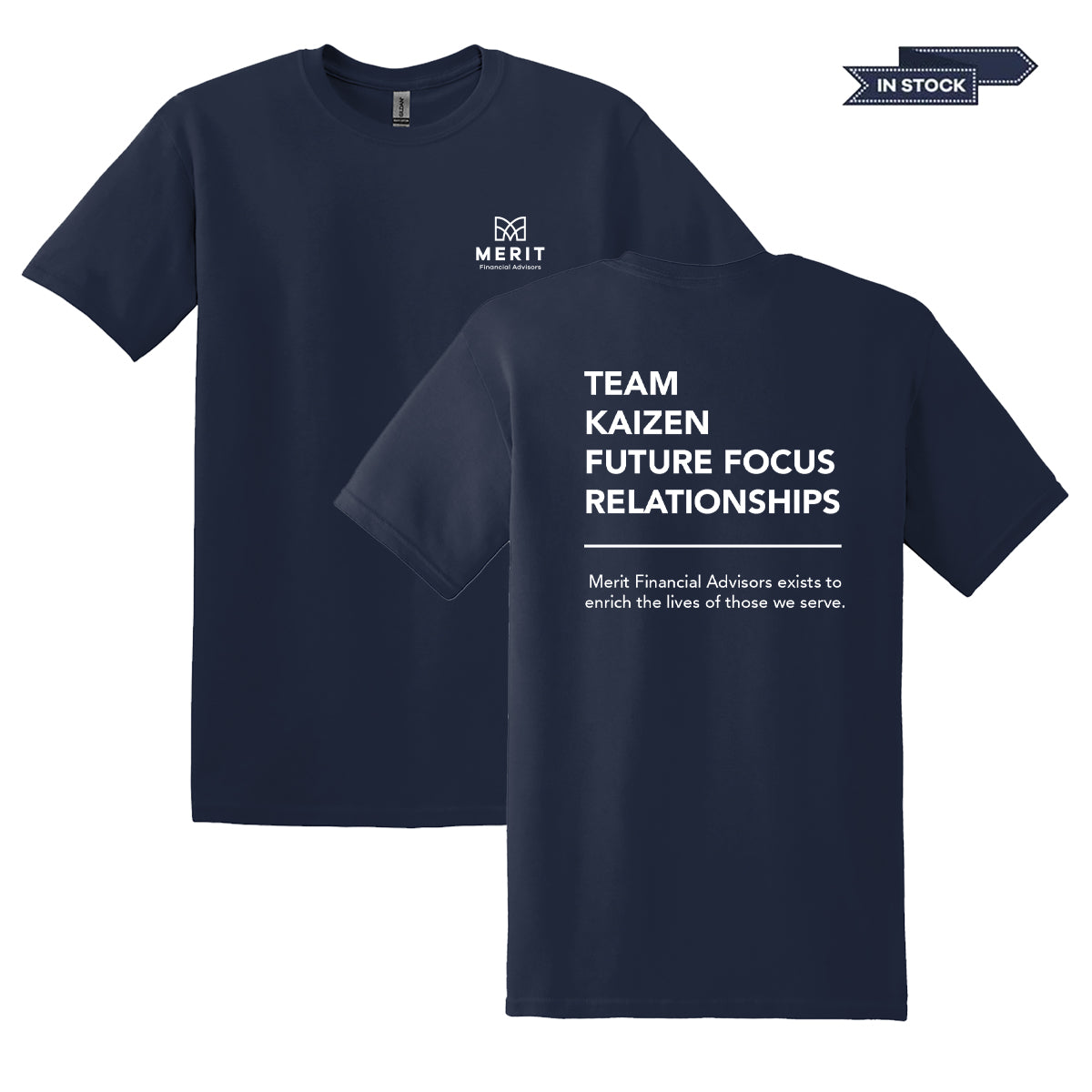 Merit Softstyle Core Values T-shirt - Navy