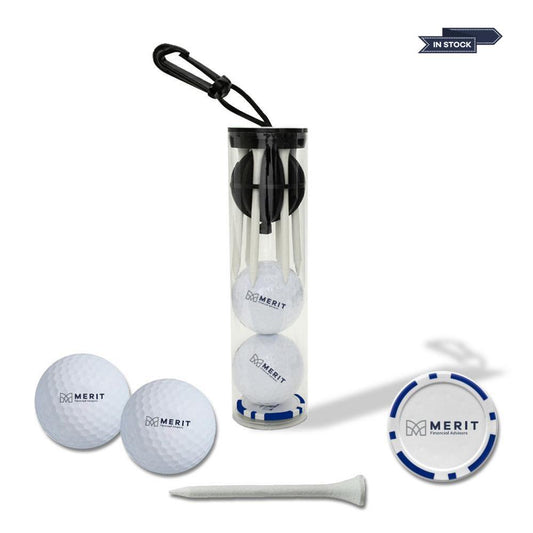 Merit CaddyCap Golf Ball & Golf Tee Holder with Poker Chip Tube