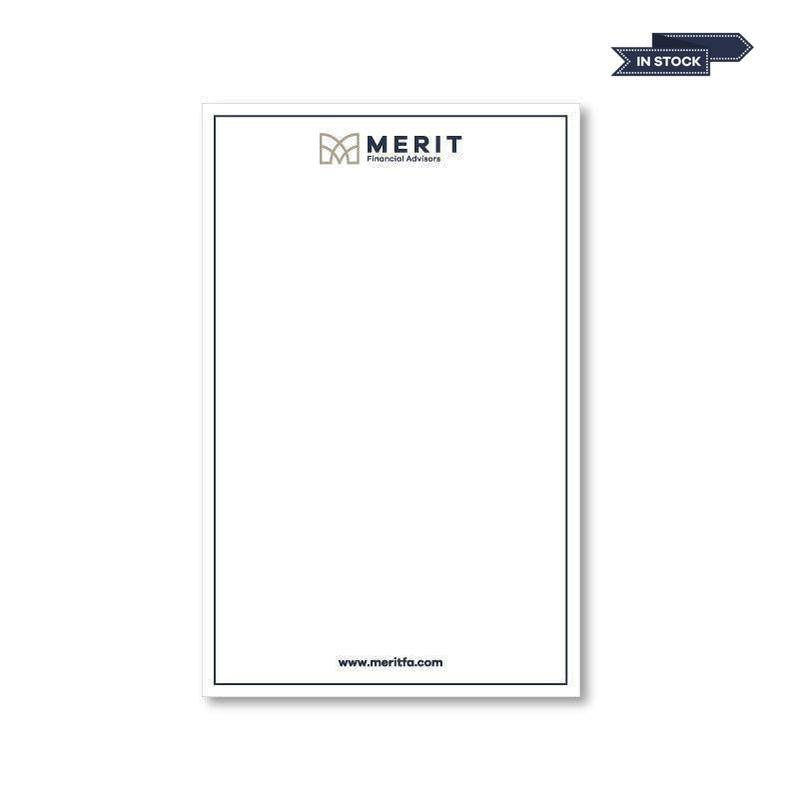 Merit 5 1/4" x 8 1/4" 25 Sheet White Scratch Pad