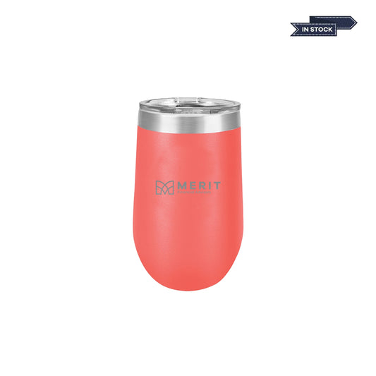 Merit 16 oz. Coral Wine Tumbler