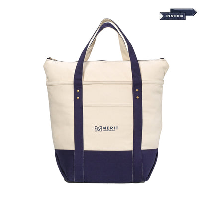 Merit Seaside Zippered Cotton Tote