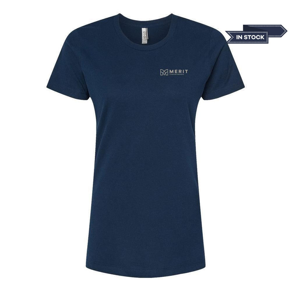 Navy Women's Premium Cotton T-Shirt